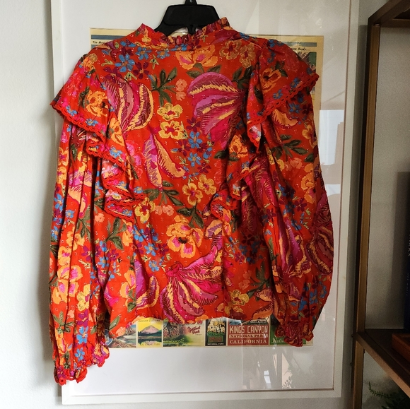 NWT FARM RioRed Spring Bananas Blouse - Picture 7 of 11